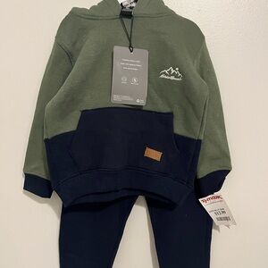 Eddie Bauer Olive Hoodie and Pant Set
